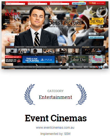 Telerik Partner Network for Event Cinemas