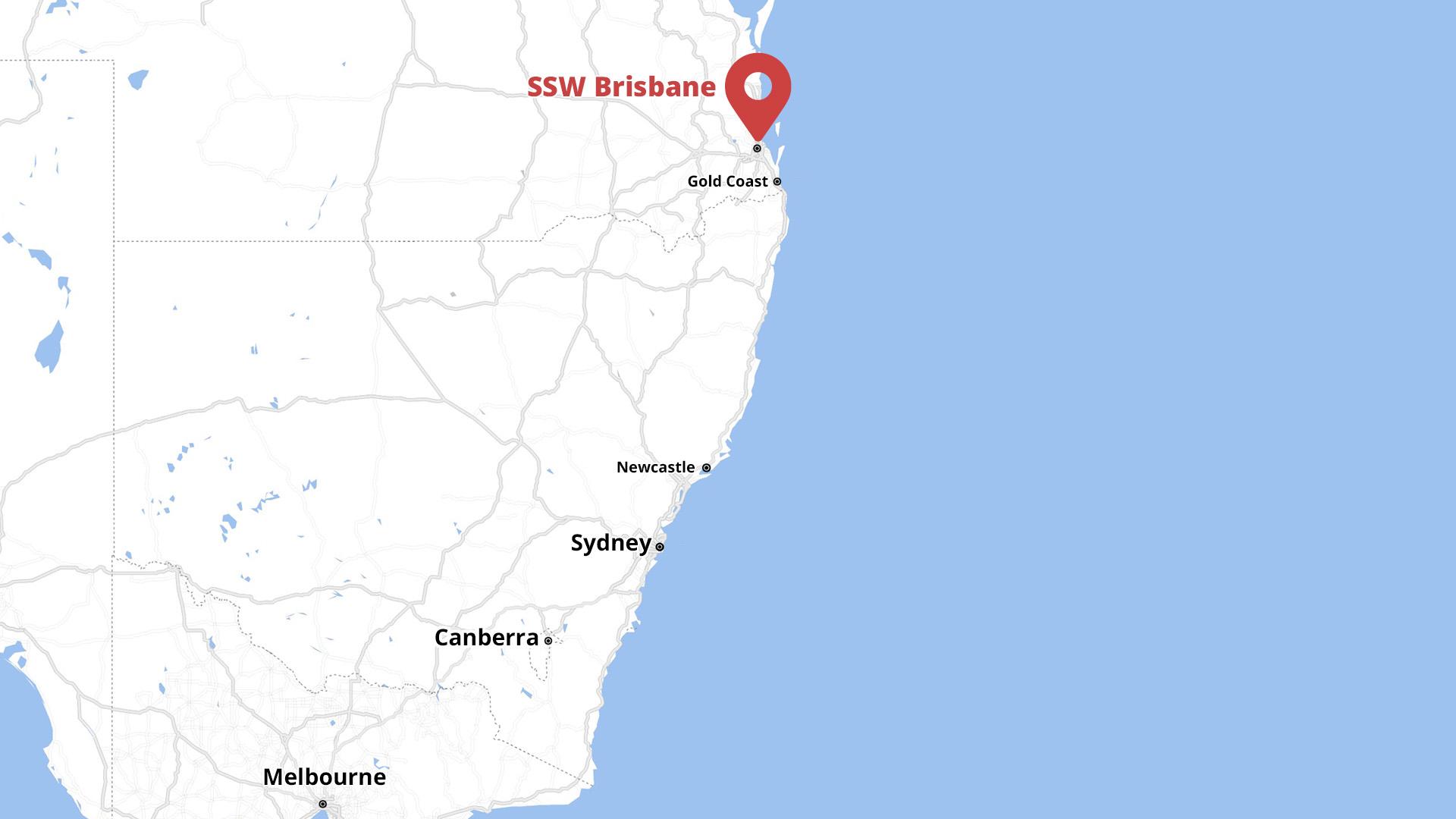 SSW Brisbane Map