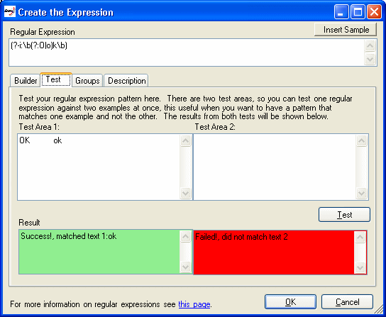 Regular Expression Wizard 2