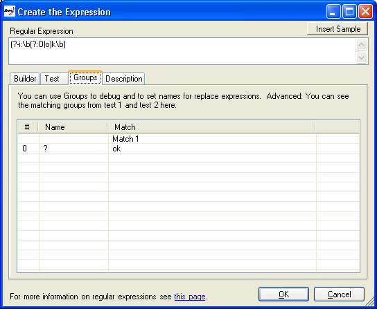 Regular Expression Wizard 3