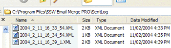 Sent log