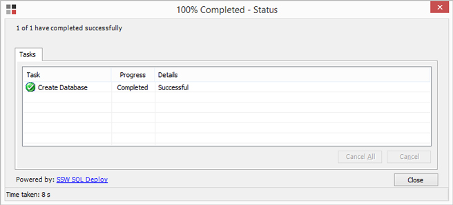 Creating database