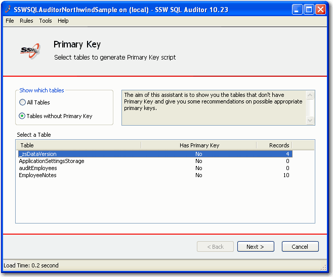 Primary Key