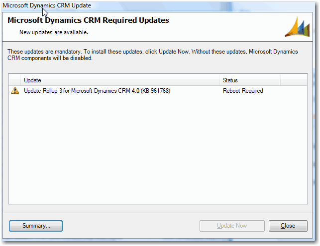 Files in use while updating