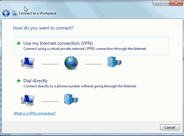 Use my Internet Connection(VPN)