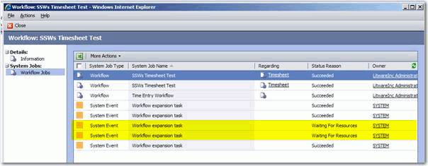 Status Reason Message