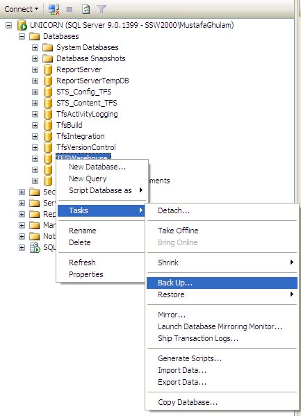 SQL Server database backup and restore