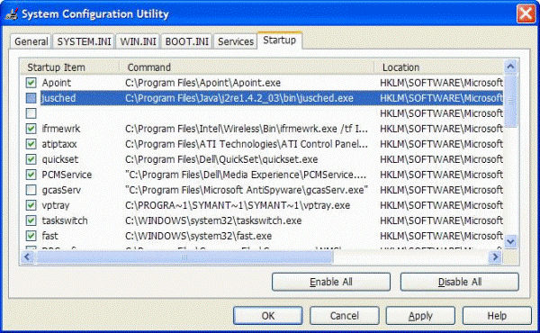 System Configuration Utility