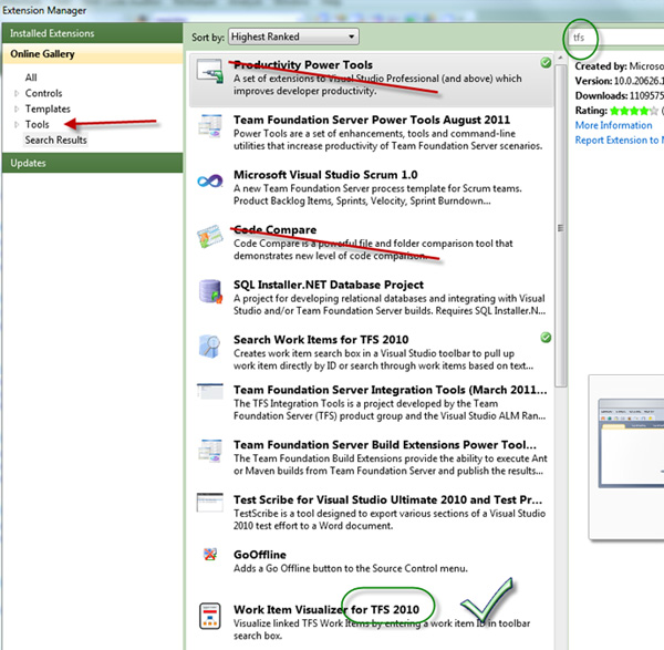 3 things we need for TFS in the Extension Manager