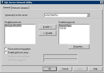 SQL named pipes