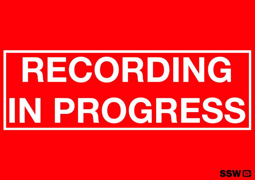Recording sign 2