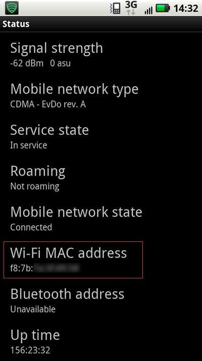 android mac address