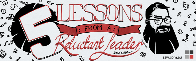 5 lessons in leadership from a reluctant leader, David Neal