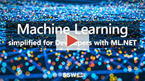 Machine Learning simplified for Developers with ML.NET
