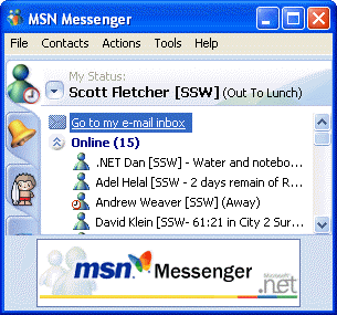 MSN Work Offline