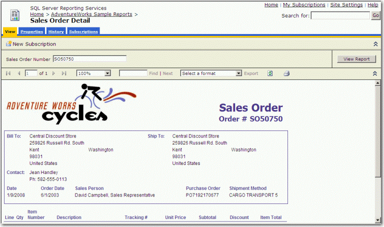 Sales Order Detail