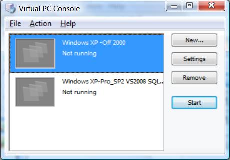 Running incompatible applications in Virtual PC